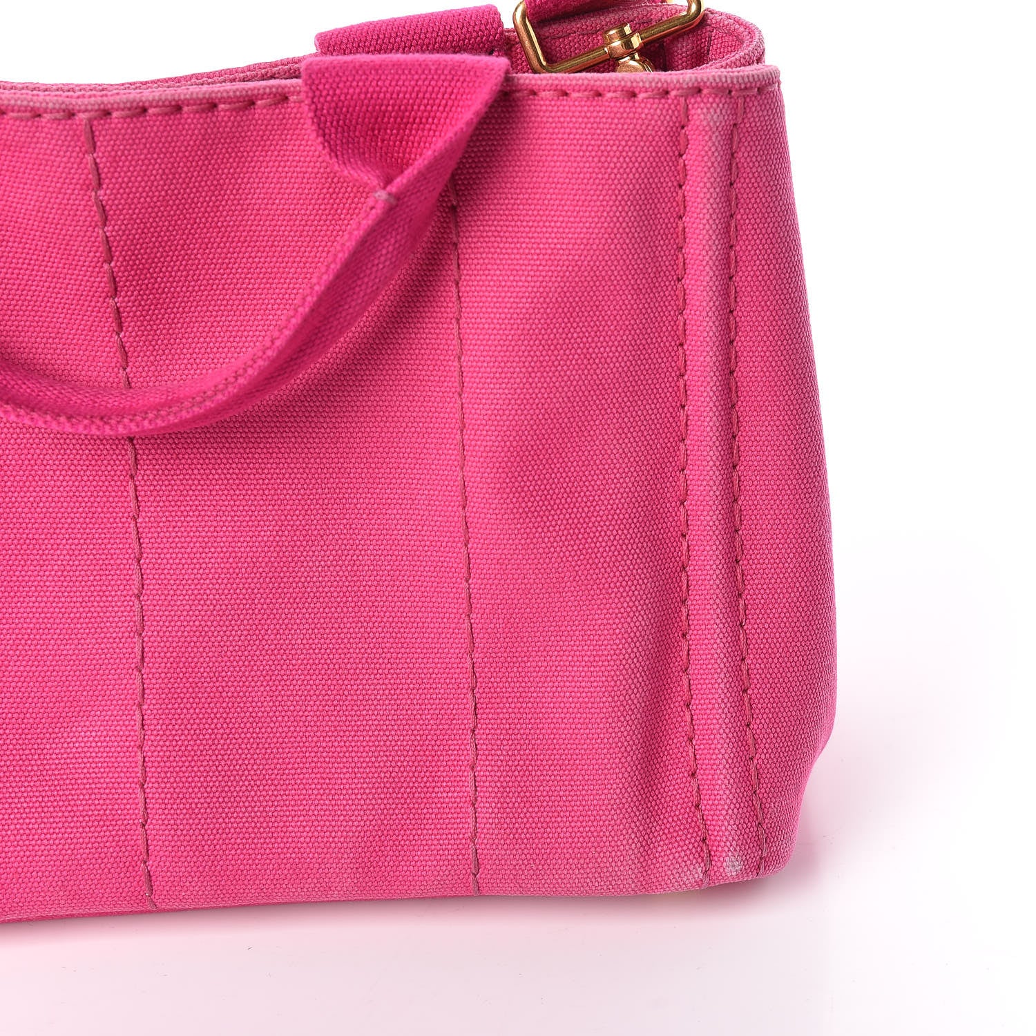 Prada Canapa Small Logo Tote Fuxia 15 of 17