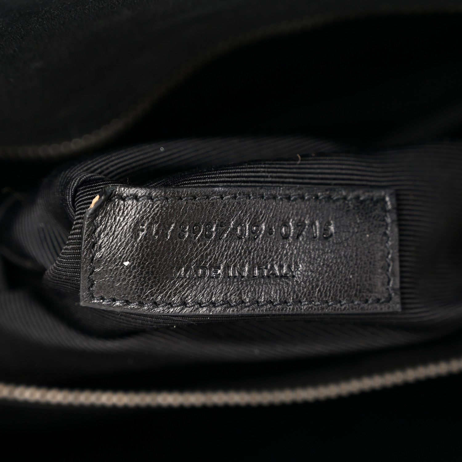 Saint Laurent Suede Crocodile Embossed Small Sac De Jour Black 8 of 11