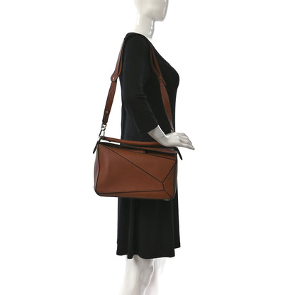 Loewe Calfskin Medium Puzzle Bag Tan 3 of 9