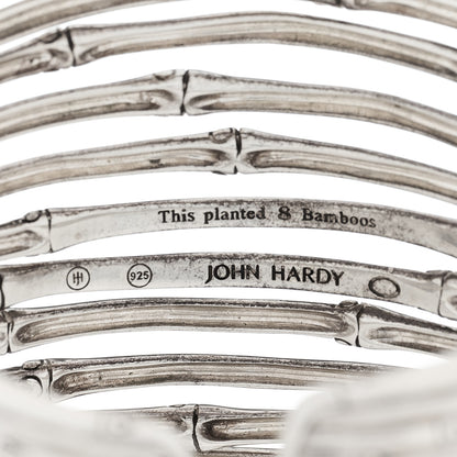 John Hardy Sterling Silver Wide Bamboo Lava Flex Cuff Bracelet 5 of 5