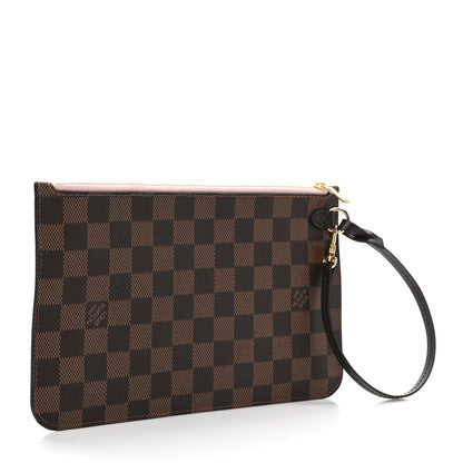 Louis Vuitton Damier Ebene Neverfull MM GM Pochette Rose Ballerine 3 of 6