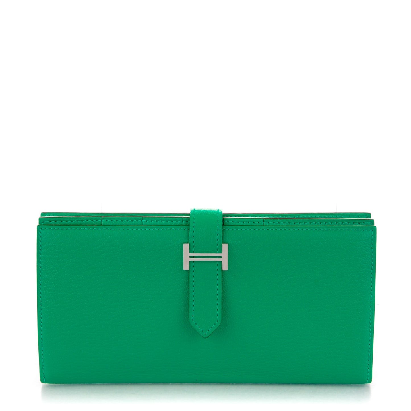 Chevre Mysore Bearn Gusset Wallet Menthe