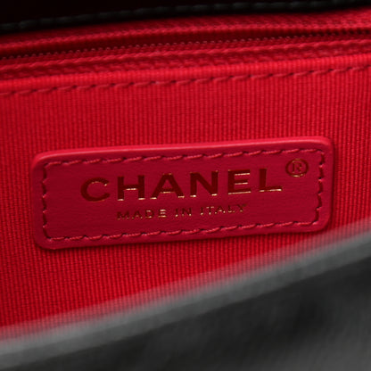 Chanel Shiny Caviar Quilted Small Chain Melody Flap Black 6 of 11