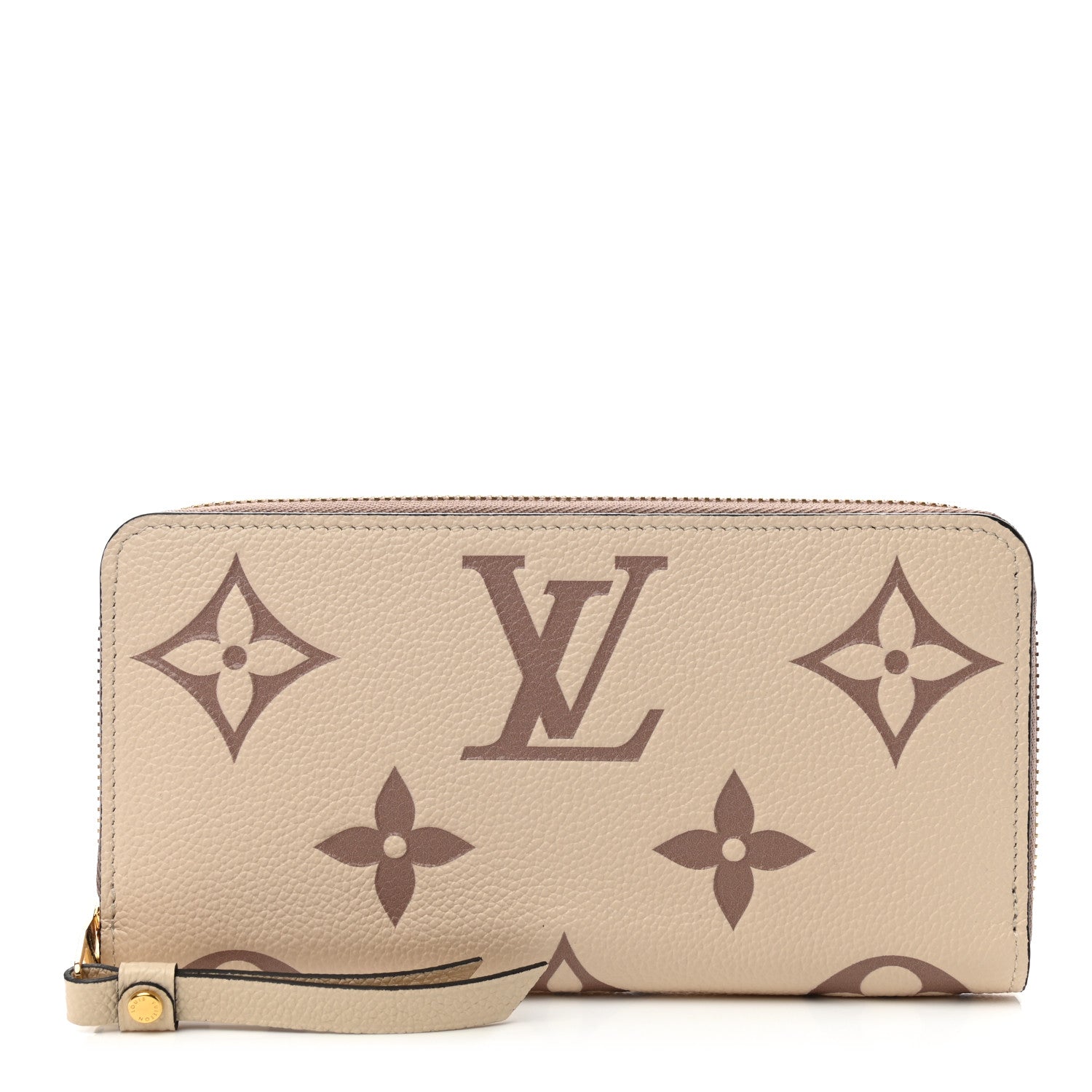 Louis Vuitton Empreinte Monogram Giant Zippy Wallet Creme Bois De Rose 1 of 8