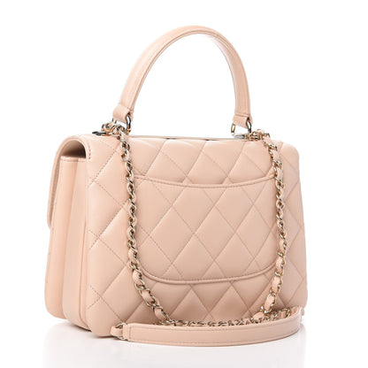 Chanel Lambskin Quilted Small Trendy CC Dual Handle Flap Bag Beige 3 of 11