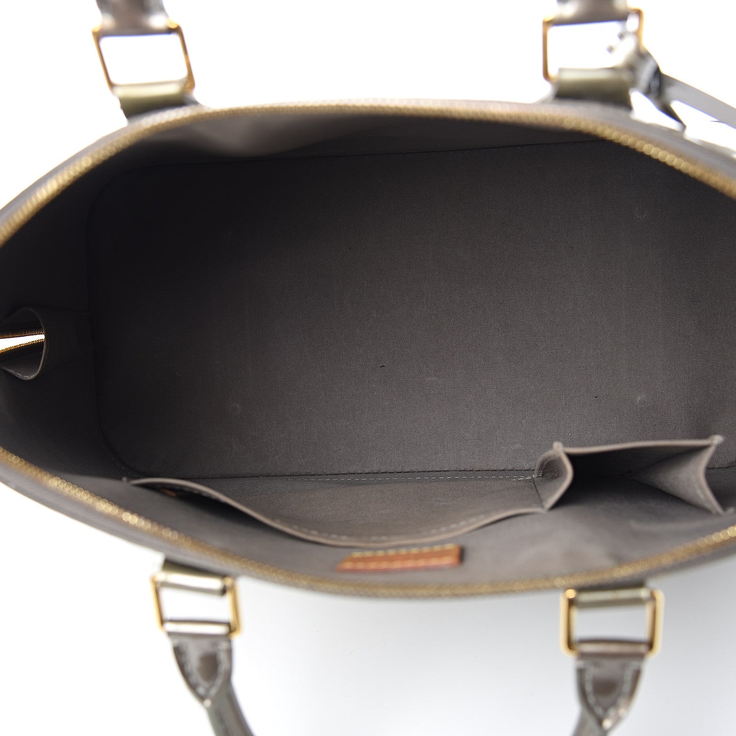 Louis Vuitton Vernis Alma MM Vert Bronze 4 of 10