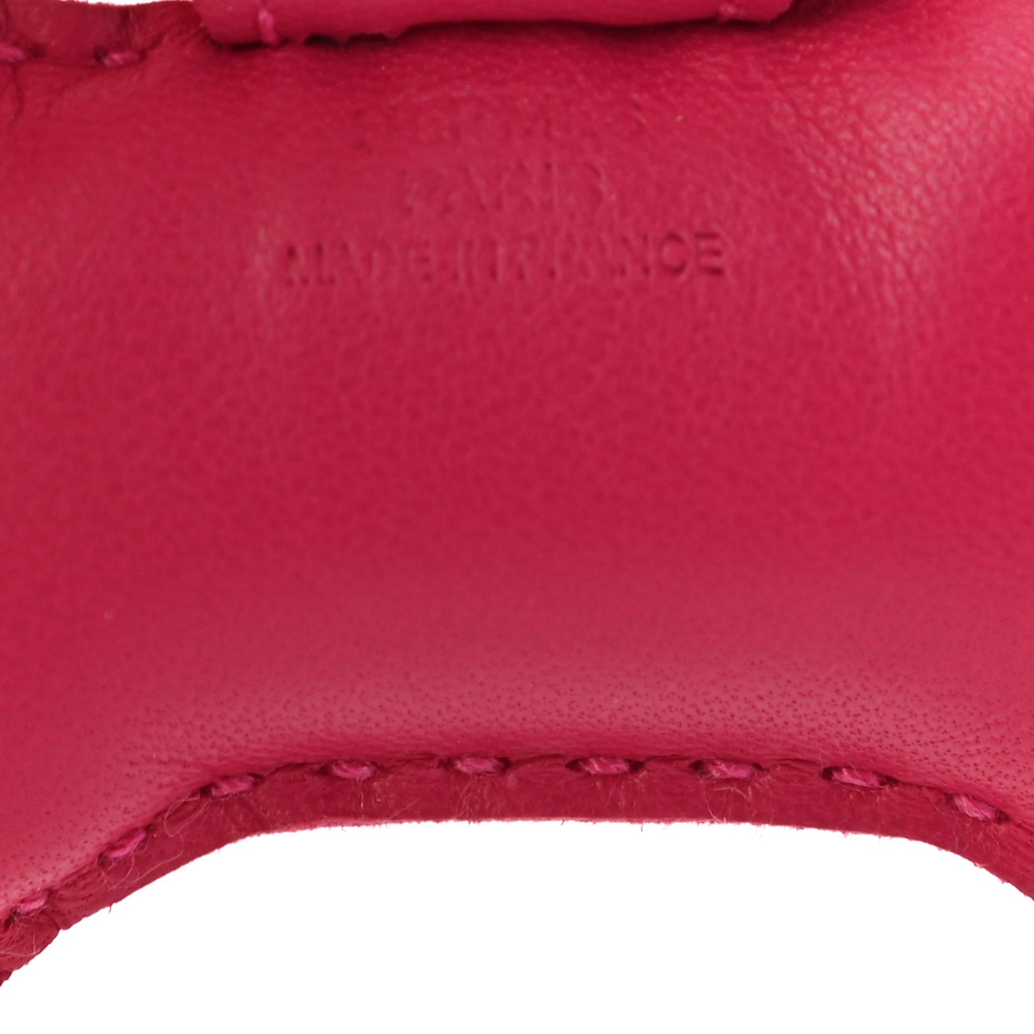 Hermes Milo Lambskin Grigri Rodeo Horse Bag Charm PM Rose Mexico 3 of 4