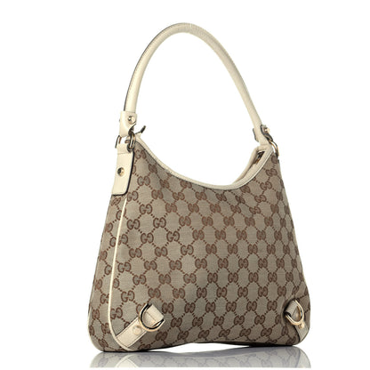 Gucci Monogram Medium Abbey D Ring Hobo Off White 3 of 9