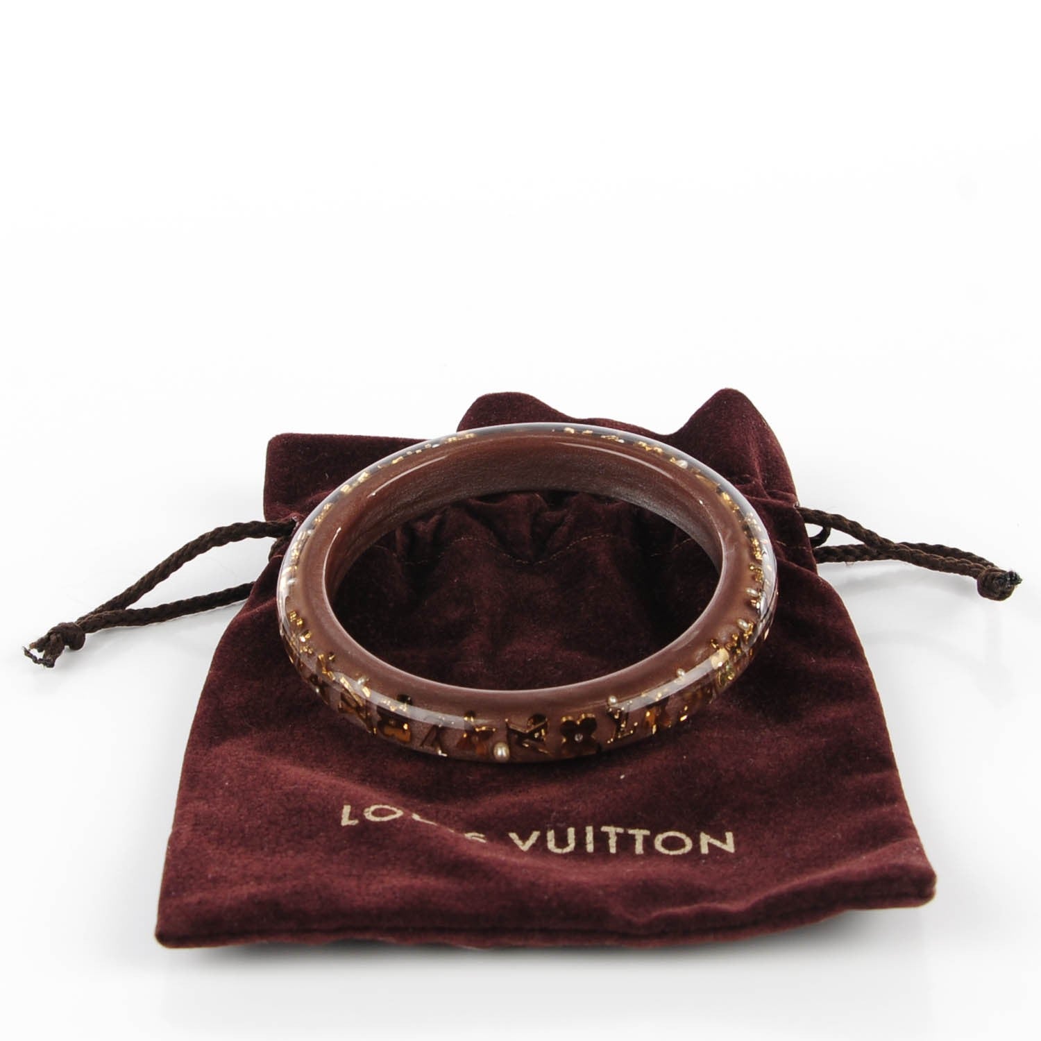 Louis Vuitton Resin Swarovski Pearl Medium Inclusion Bracelet PM Praline 4 of 5