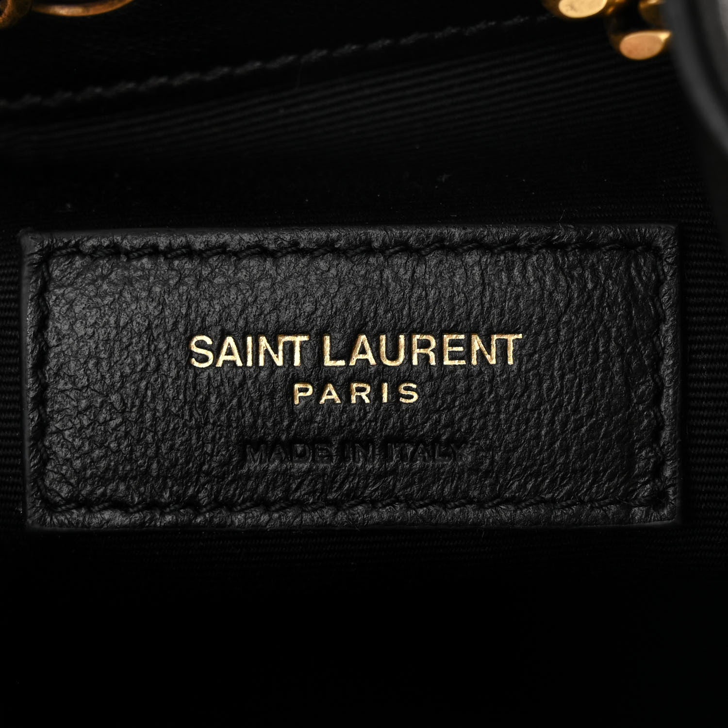 Saint Laurent Lambskin Matelasse Monogram Joe Nano Bucket Bag Black 6 of 10
