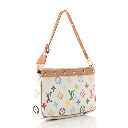 Louis Vuitton Monogram Multicolor Pochette Accessories White 3 of 11