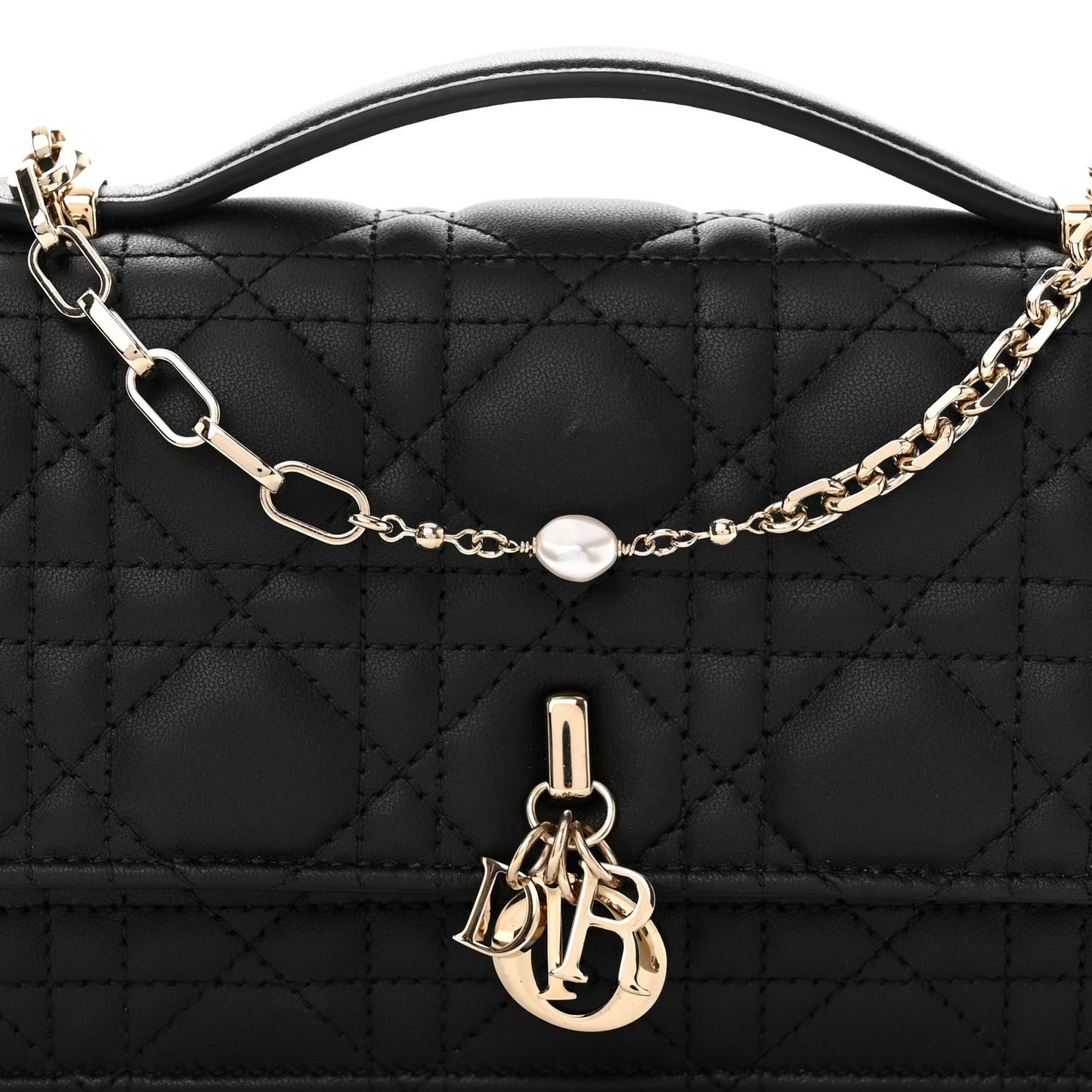 Lambskin Cannage Mini My Dior Bag Black