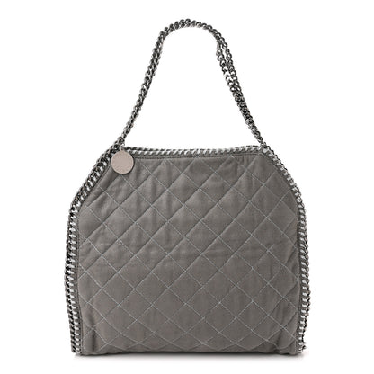 Stella McCartney Shaggy Deer Quilted Small Falabella Tote Light Grey 1 of 9