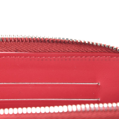 Chanel Caviar Quilted Large Gusset Double Zip Around Wallet Red 11 of 13
