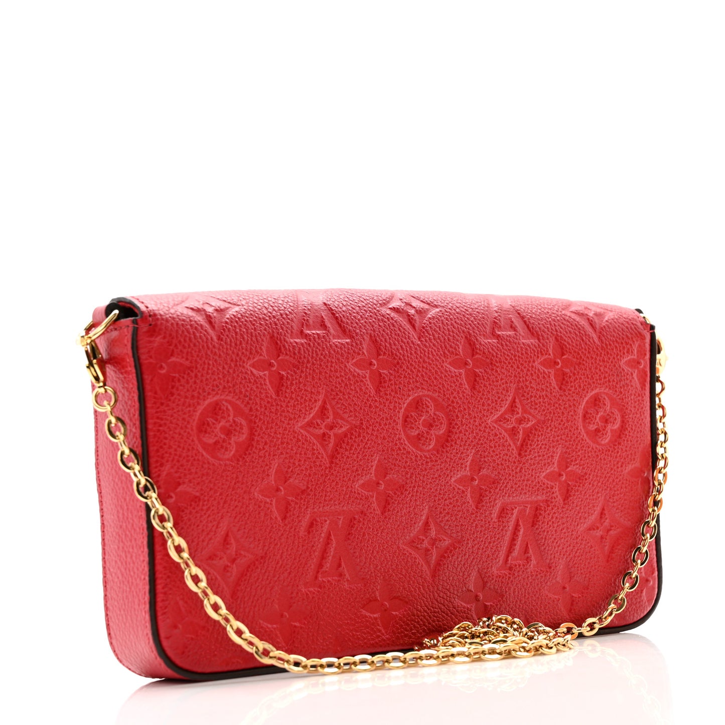 Empreinte Pochette Felicie Chain Wallet Scarlet