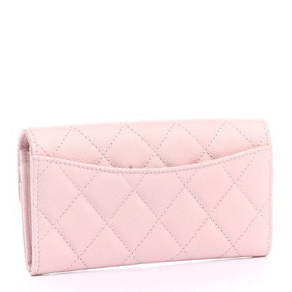 Chanel Caviar Quilted Medium Flap Wallet Light Pink 3 of 9
