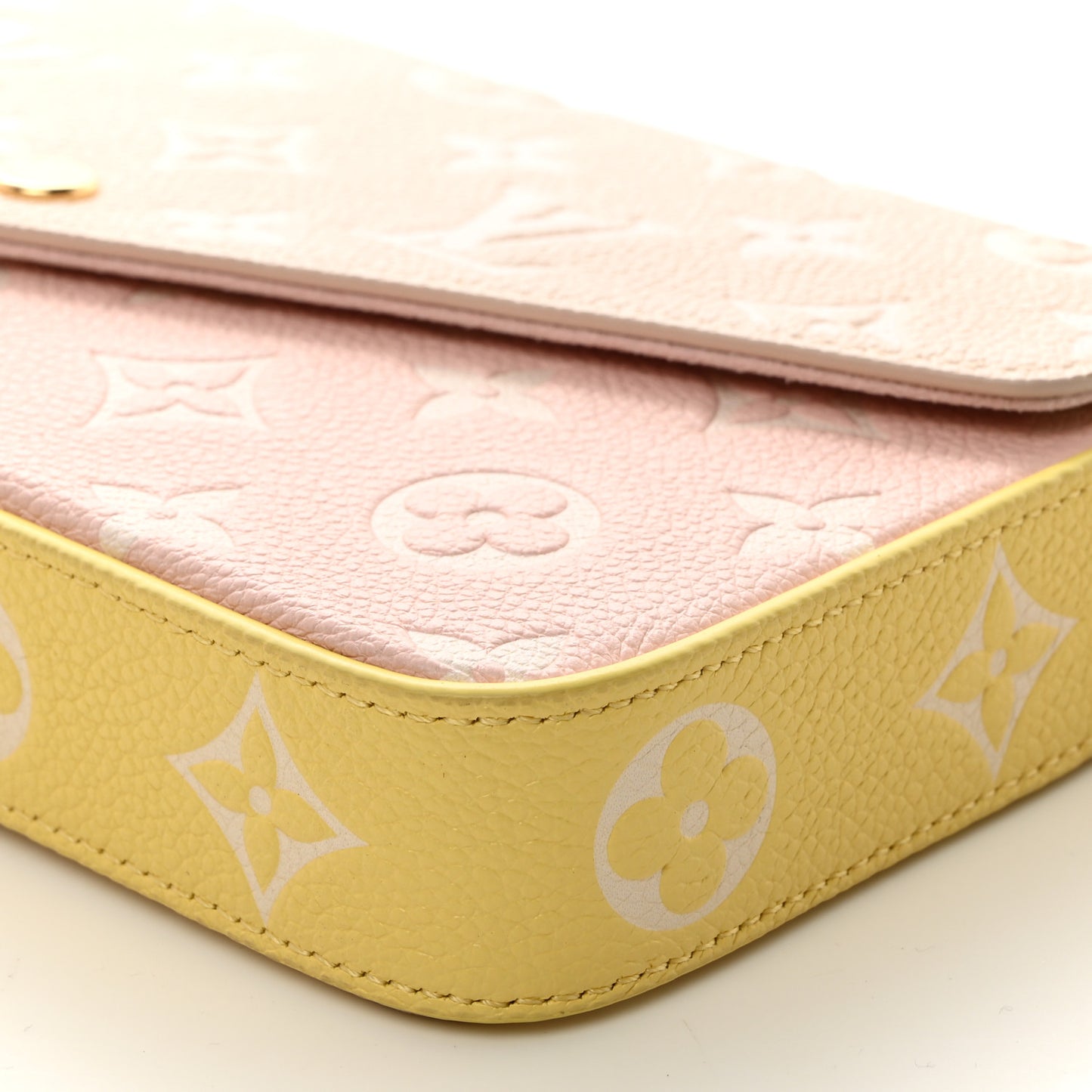 Empreinte Spring in the City Felicie Pochette Chain Wallet Pink Beige Yellow