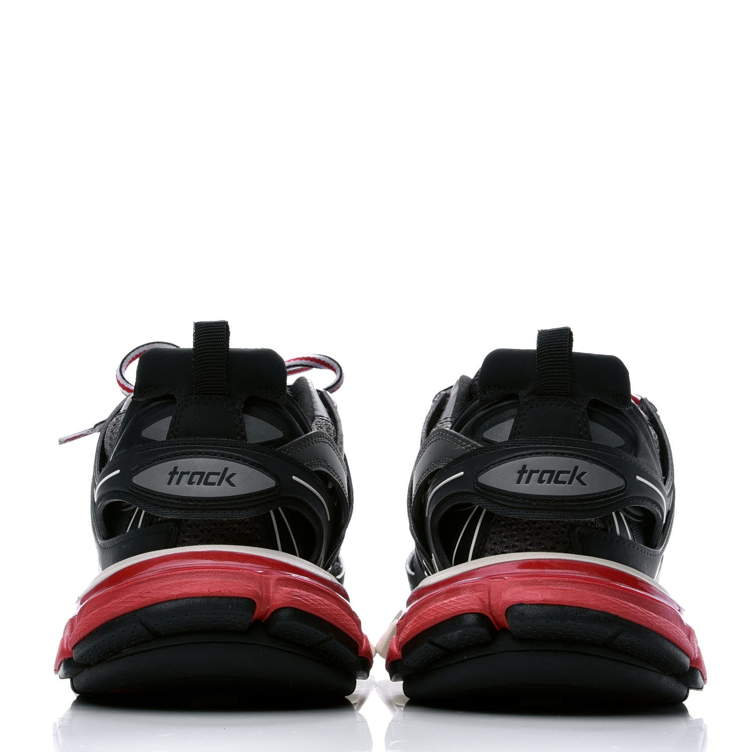 Balenciaga Mesh Nylon Womens Track Sneakers 39 Black Gris 5 of 8