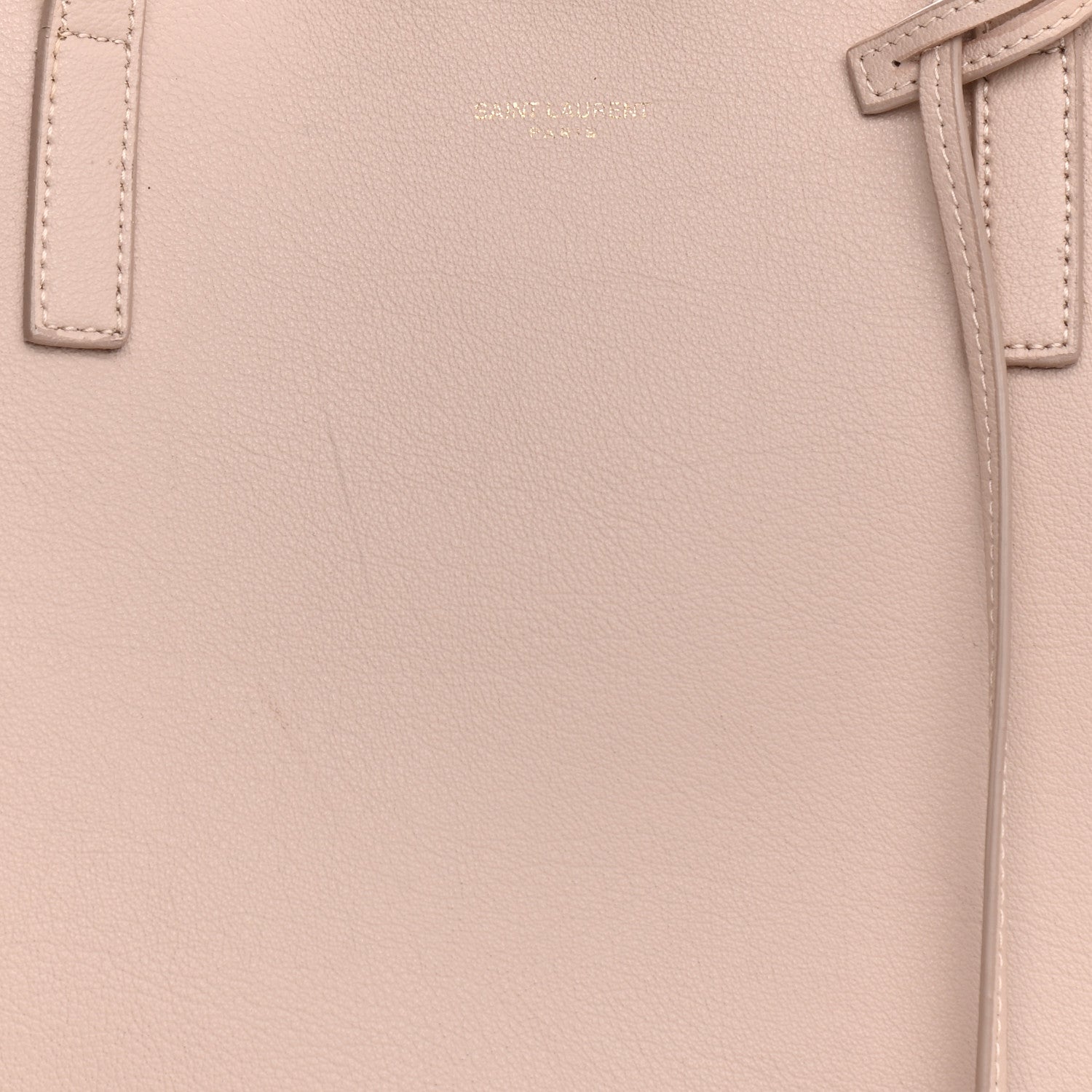 Saint Laurent Calfskin Large Shopping Tote Pale Blush 17 of 27