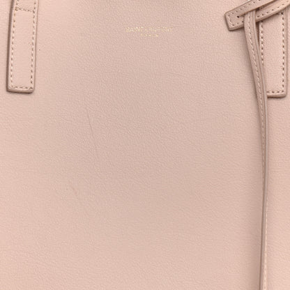 Saint Laurent Calfskin Large Shopping Tote Pale Blush 17 of 27