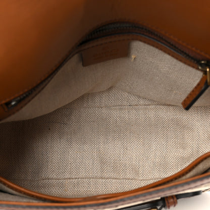 Gucci Monogram Medium Lady Web Shoulder Bag Beige Cuir 5 of 13