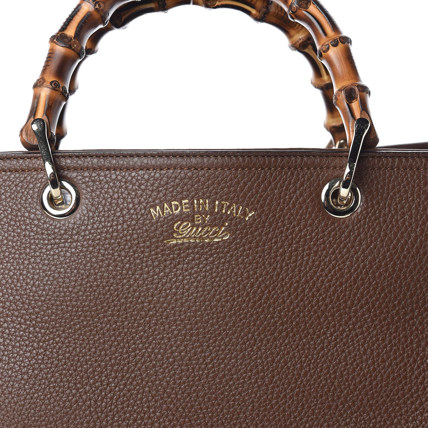 Cellarius Calfskin Large Bamboo Shopper Tote Acero