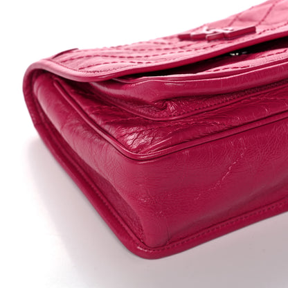Saint Laurent Crinkled Calfskin Matelasse Monogram Baby Niki Chain Satchel Freesia 9 of 10