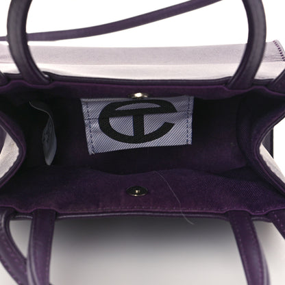 Telfar Vegan Leather Small Shopping Bag Eggplant 5 of 9