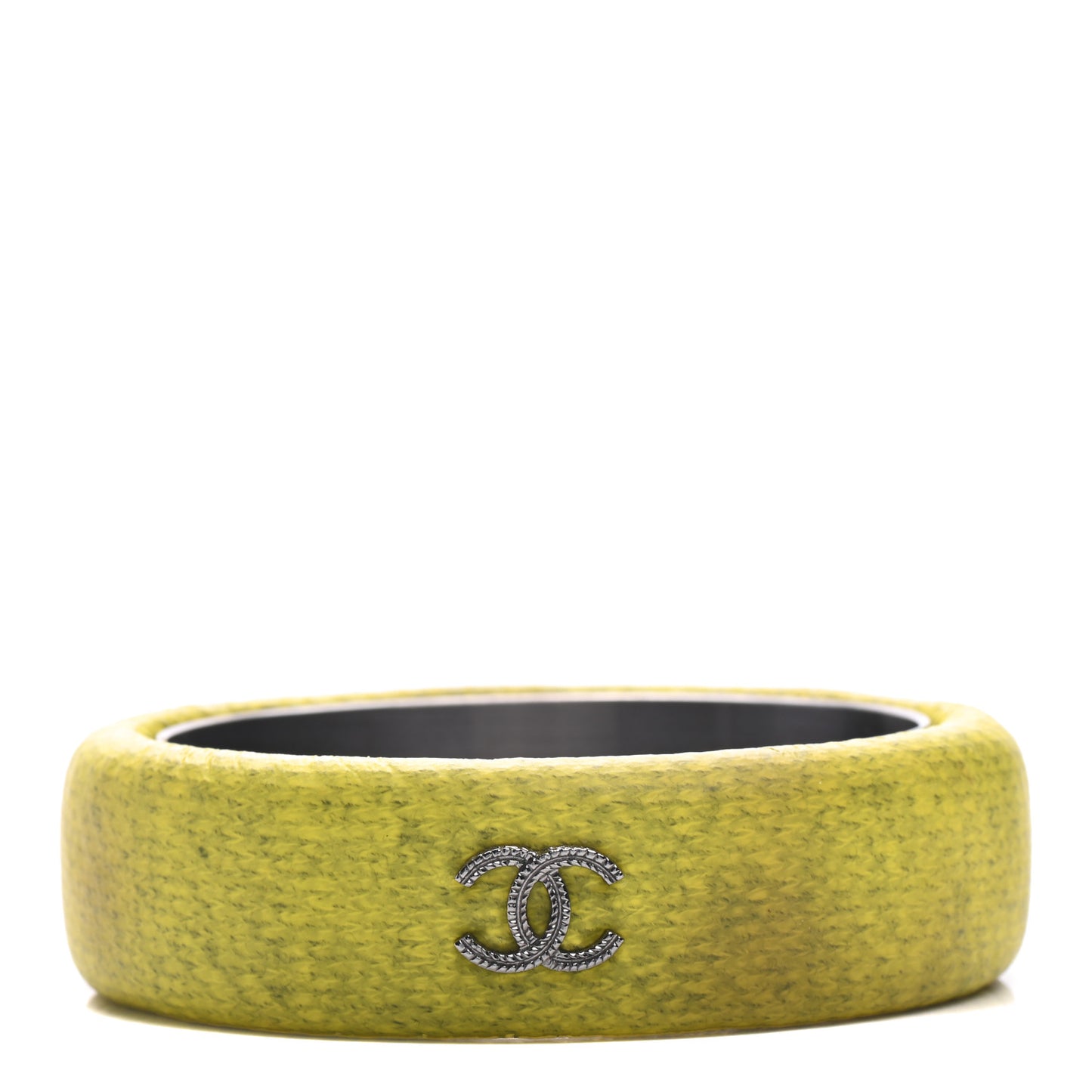 Coated Fabric CC Bracelet M Fluorescent Yellow