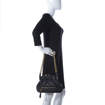 Marc Jacobs Calfskin Quilted Little Stam Black 2 of 11