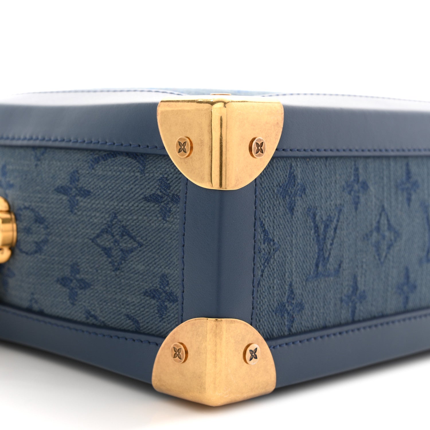 Louis Vuitton Denim Monogram Soft Trunk Navy 8 of 9
