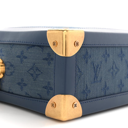 Louis Vuitton Denim Monogram Soft Trunk Navy 8 of 9
