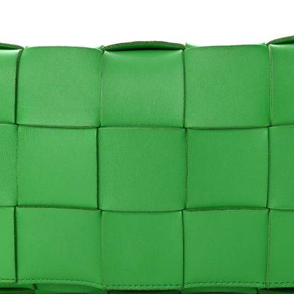 Bottega Veneta Lambskin Maxi Intrecciato Cassette Crossbody Bag Grass 8 of 20