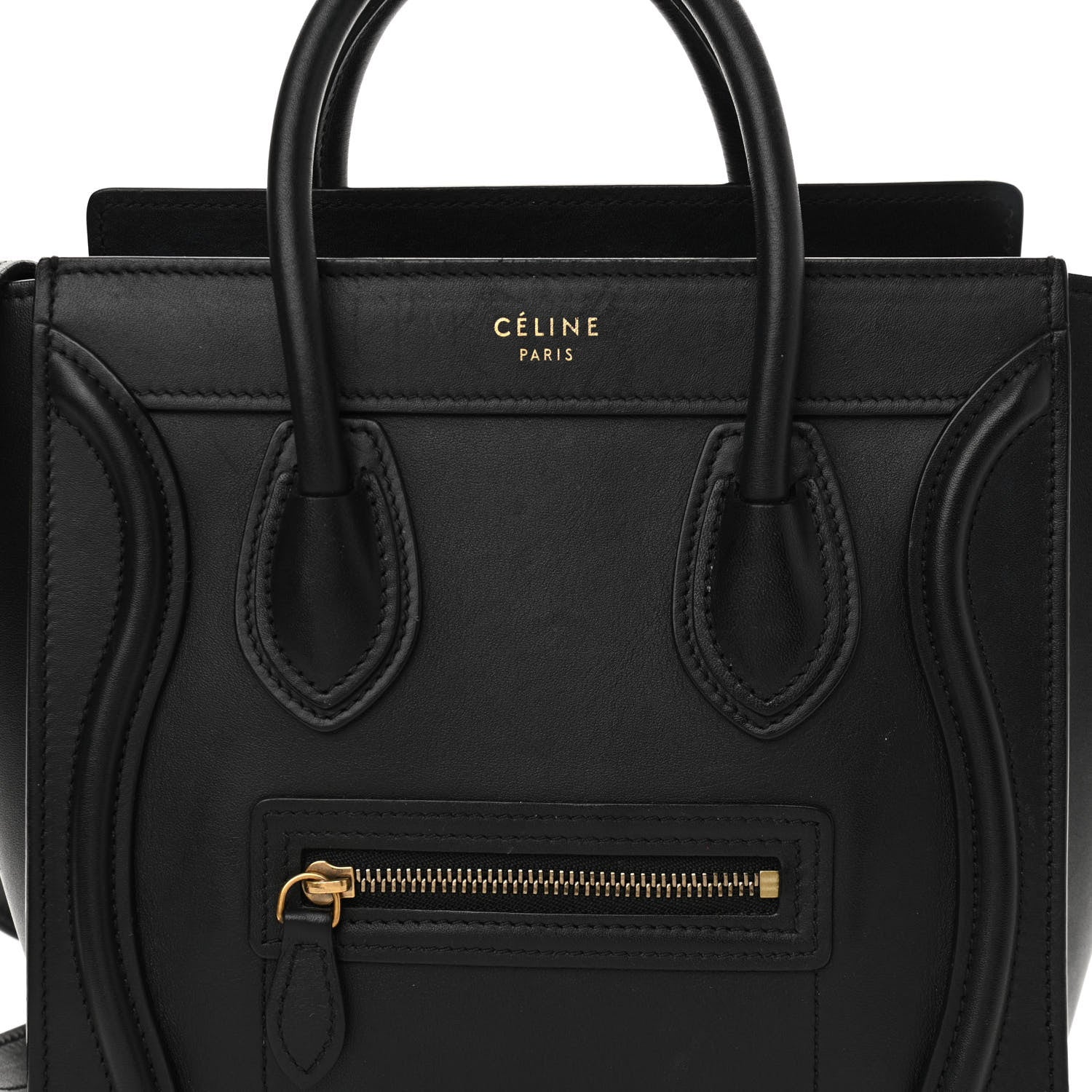 Celine Smooth Calfskin Nano Luggage Black 14 of 14