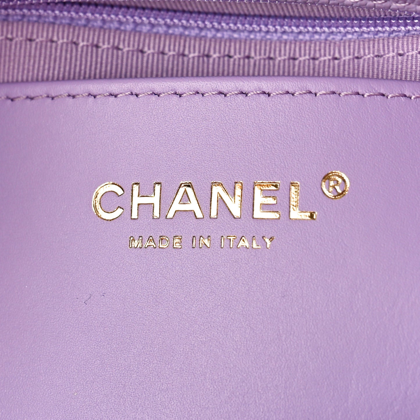 Shiny Caviar Quilted Large Funky Match Flap Lilac