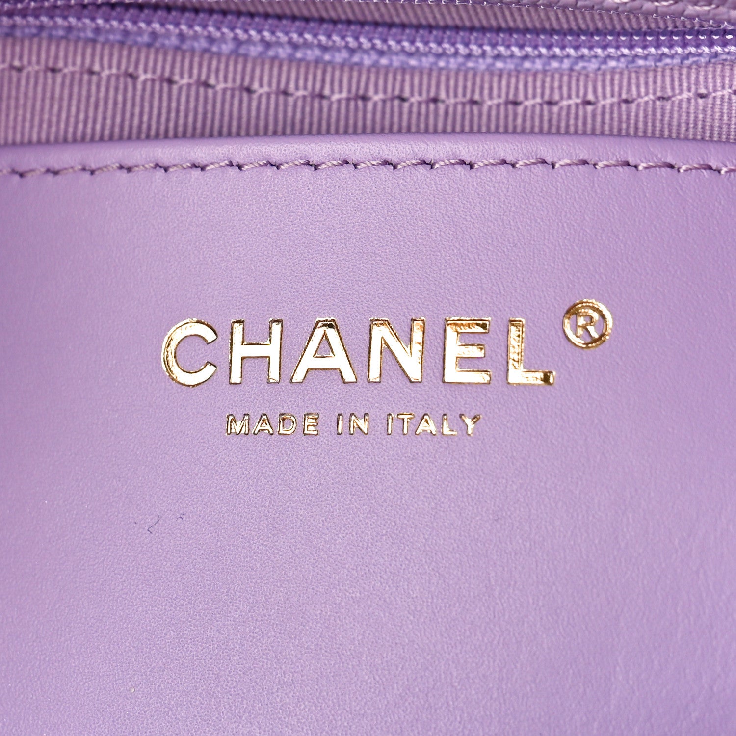 Chanel Shiny Caviar Quilted Large Funky Match Flap Lilac 6 of 10