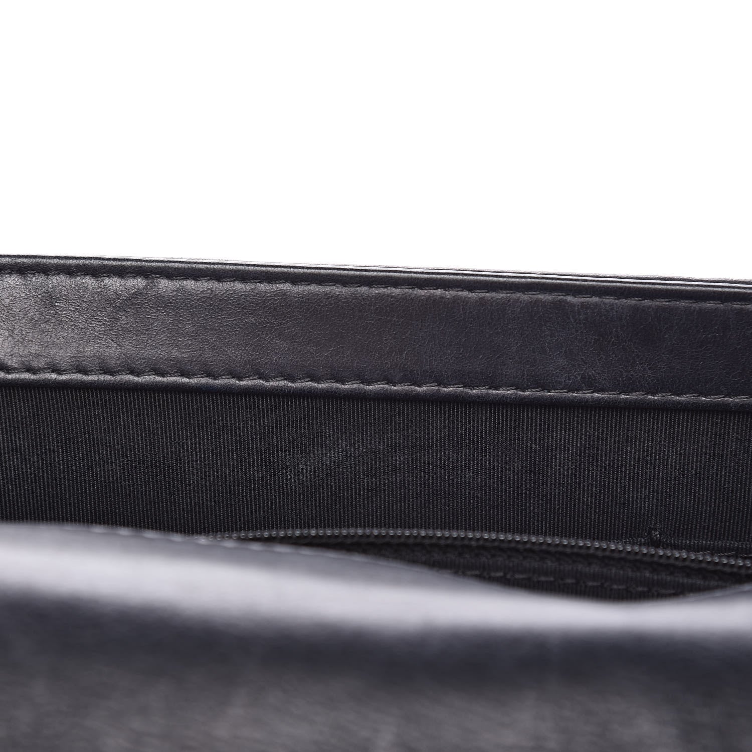 Chanel Calfskin Embossed Stitch Large Boy Flap Black 8 of 12