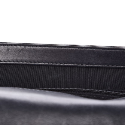 Chanel Calfskin Embossed Stitch Large Boy Flap Black 8 of 12