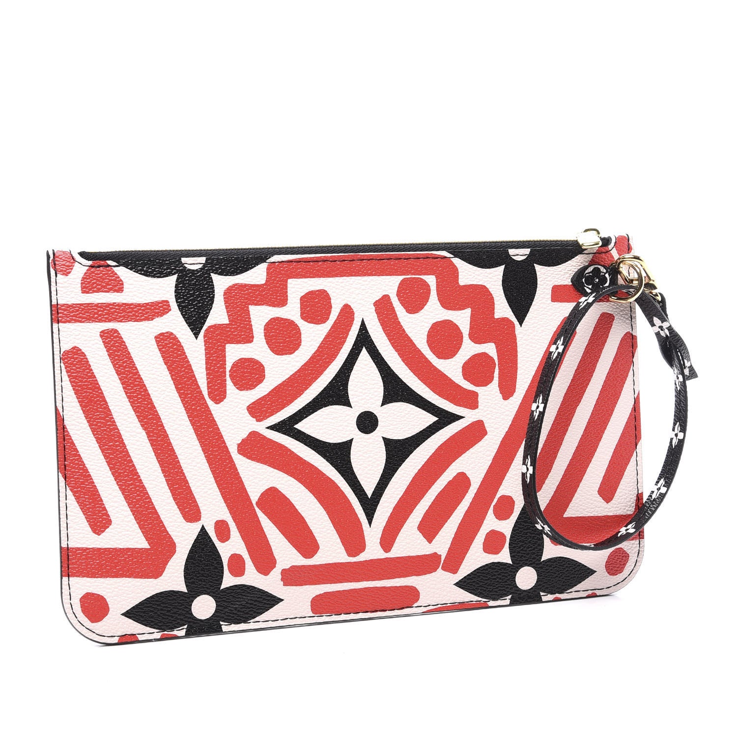 Louis Vuitton Monogram Giant Crafty Neverfull MM GM Pochette Creme Rouge Black 2 of 8