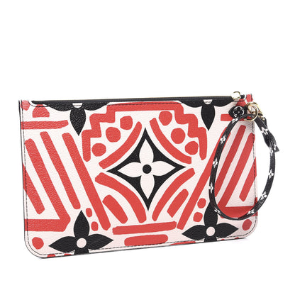 Louis Vuitton Monogram Giant Crafty Neverfull MM GM Pochette Creme Rouge Black 2 of 8