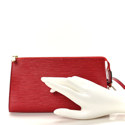 Louis Vuitton Epi Pochette Accessories 21 Castillan Red 2 of 9