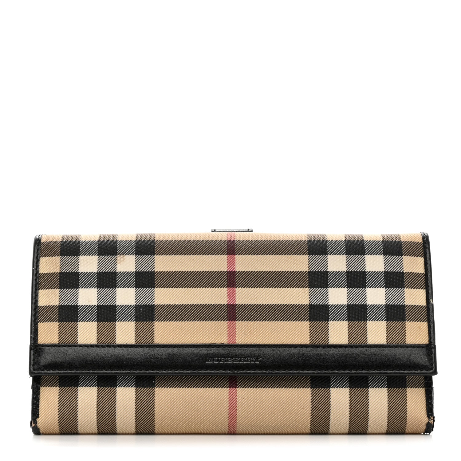 Burberry House Check Continental Wallet Black 1 of 10