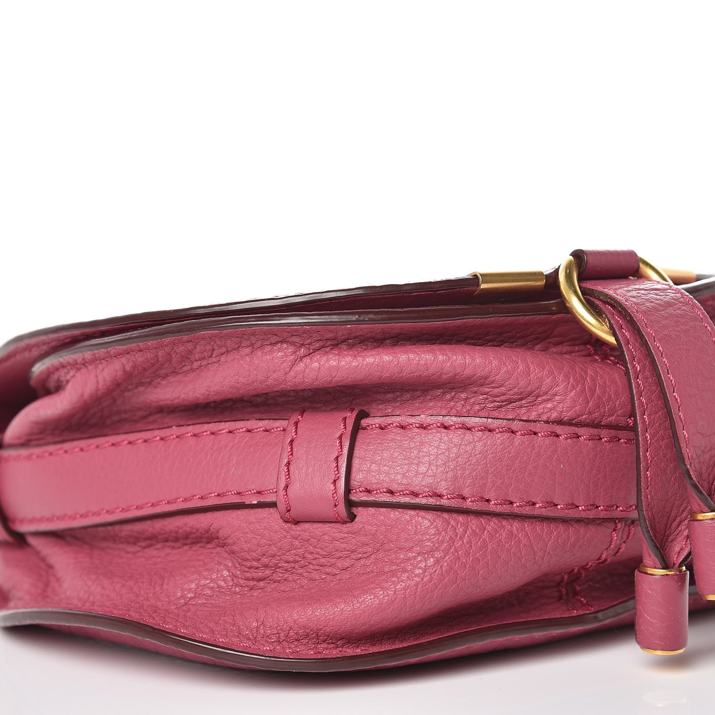 Calfskin Mini Marcie Round Crossbody Bag Dreamy Pink