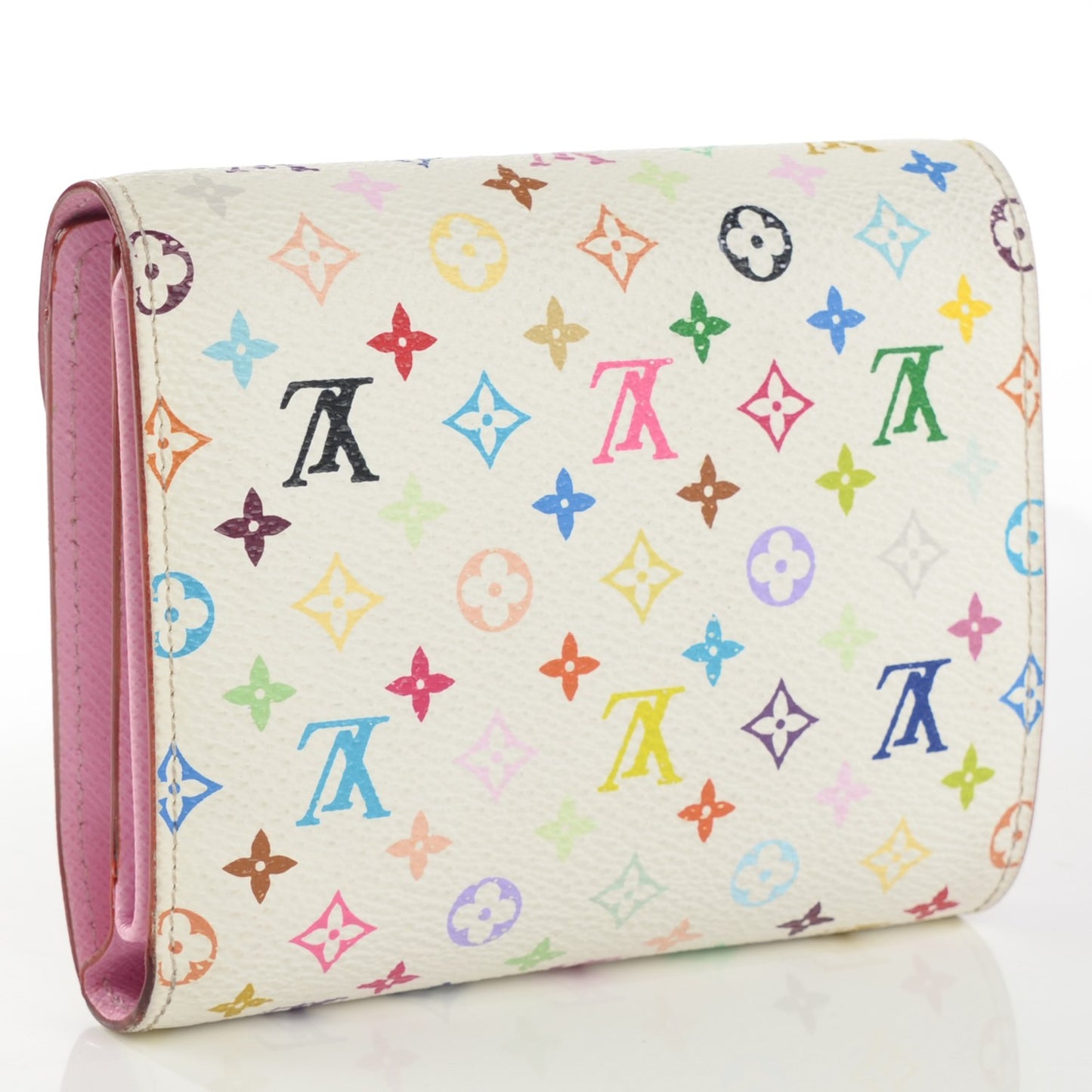 Monogram Multicolor Joey Wallet White Litchi