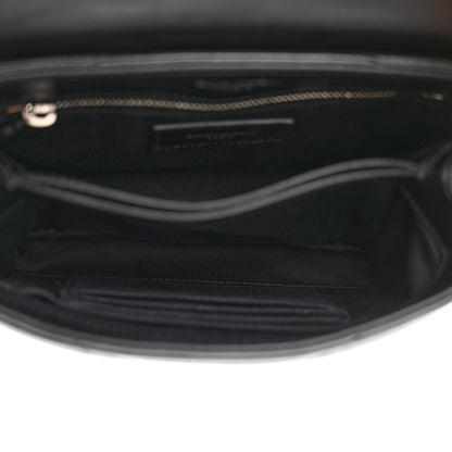 Saint Laurent Calfskin Y Quilted Monogram Toy Loulou Crossbody Bag Black 5 of 14