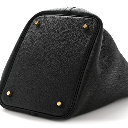 Hermes Taurillon Clemence Picotin Lock 22 MM Black 10 of 11