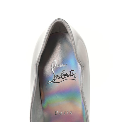 Christian Louboutin Metallic Patent Psychic Hot Chick 100 Pumps 35.5 White 7 of 8