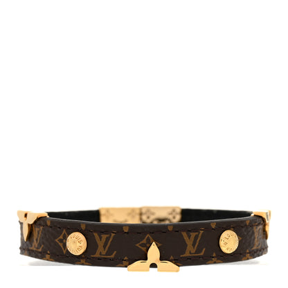 Louis Vuitton Monogram LV Crown Reversible Bracelet 17 Black 1 of 8