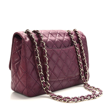 Chanel Lambskin Quilted Jumbo Single Flap Purple 3 of 9