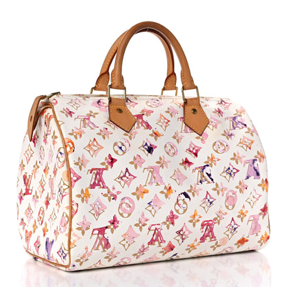 Louis Vuitton Watercolor Aquarelle Speedy 30 White 3 of 18